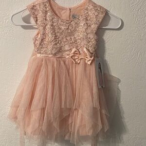 Jona Michelle Sparkling Pink Tulle Dress